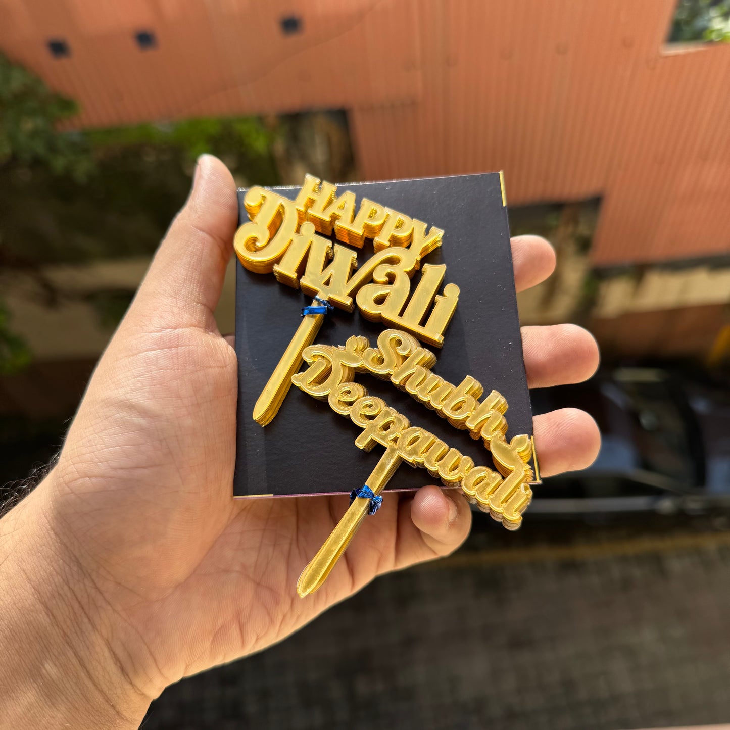 Diwali 3inch Acrylic Tags (10pc Set) • Happy Diwali