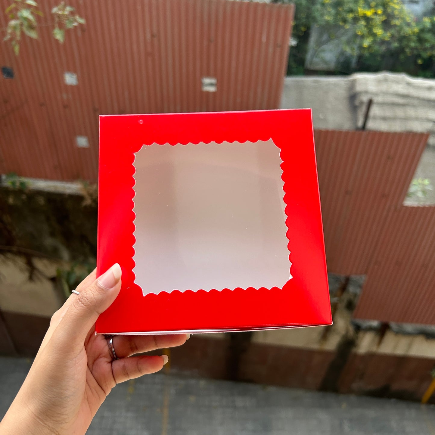 4 in 1 Brownie / Cookie Box Red (10pcs)