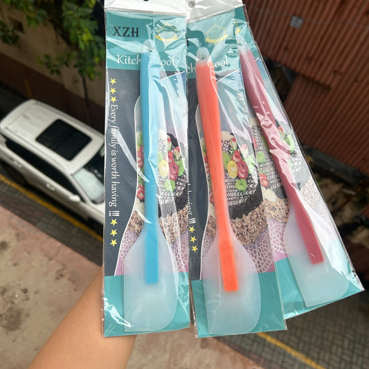 Long Handle Ombré Silicon Spatula (1pc)