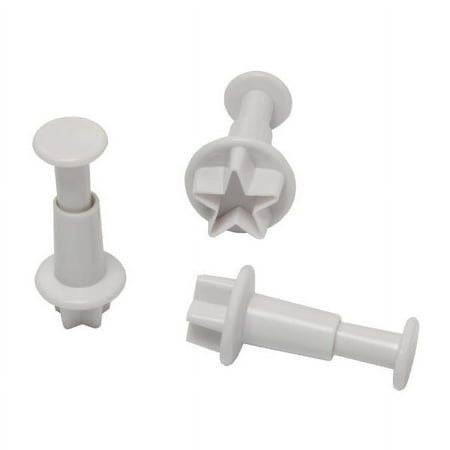 3 pcs Small Star Shape Plunger Cutters
