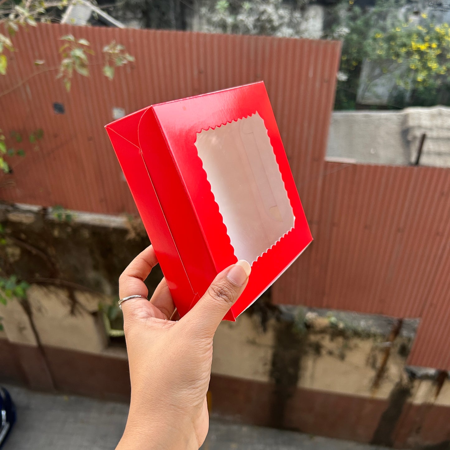 4 in 1 Brownie / Cookie Box Red (10pcs)