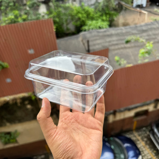 Trending Rectangle Tiramisu Plastic Containers With Lid (10pc)