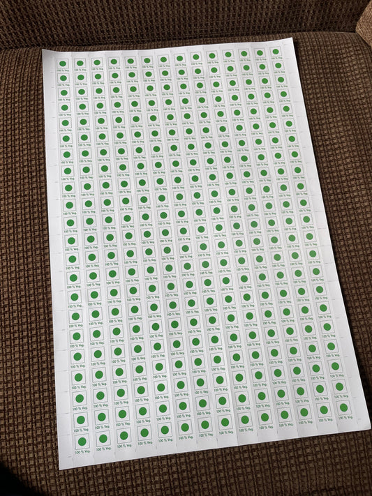 Veg Sticker 308pcs