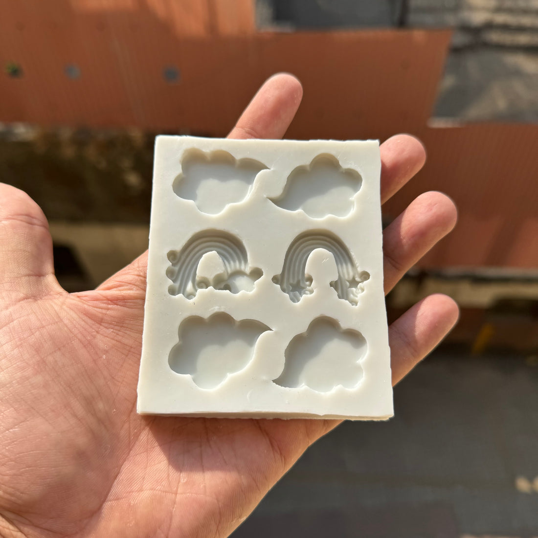 Cloud Rainbow Fondant Mould