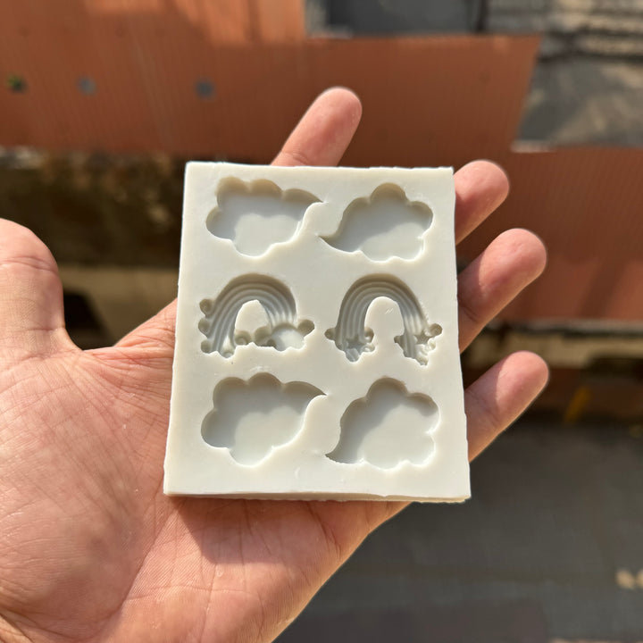 Cloud Rainbow Fondant Mould