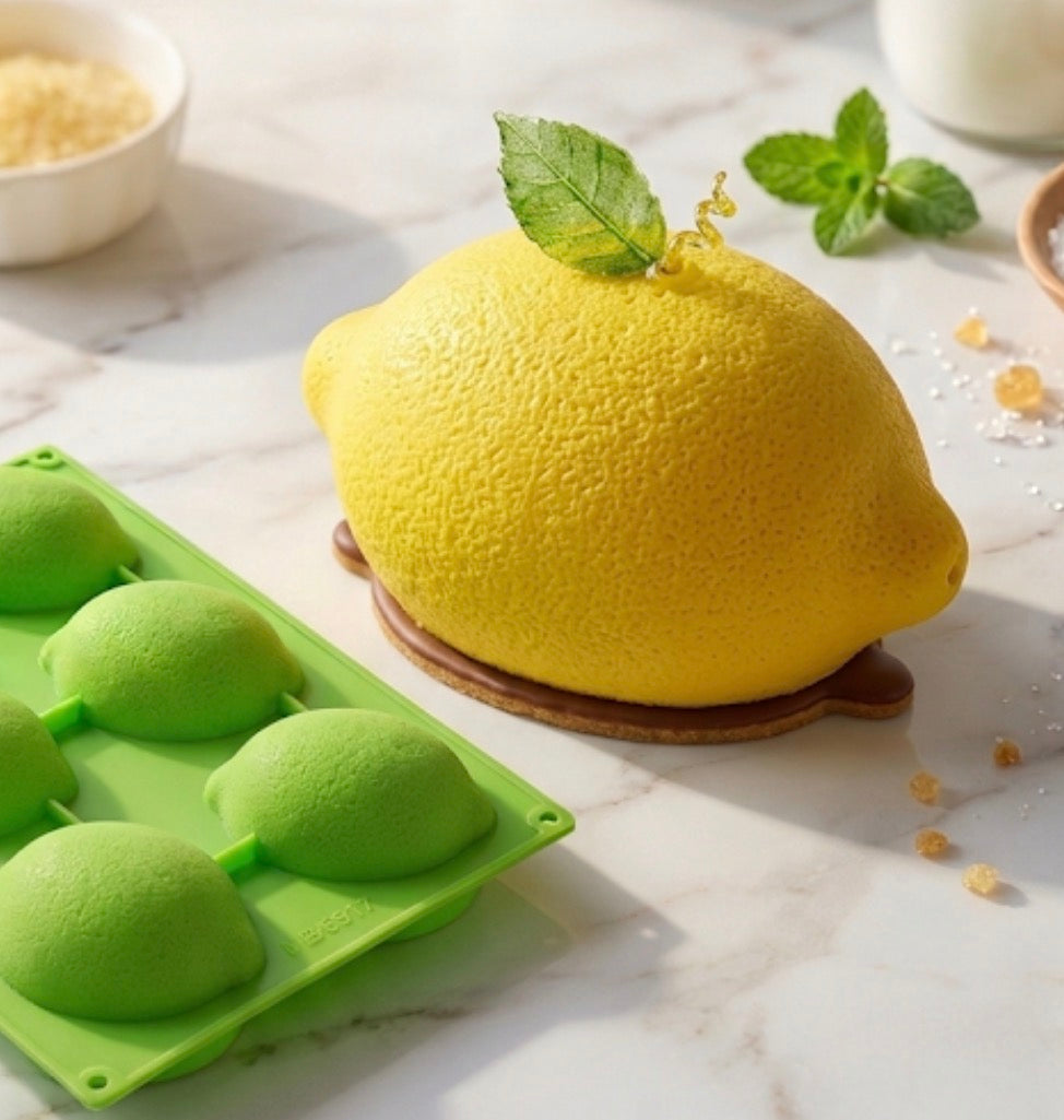 Hyper realistic Fruit Silicon Mould | Lemon | 1pc (6 Cavities)