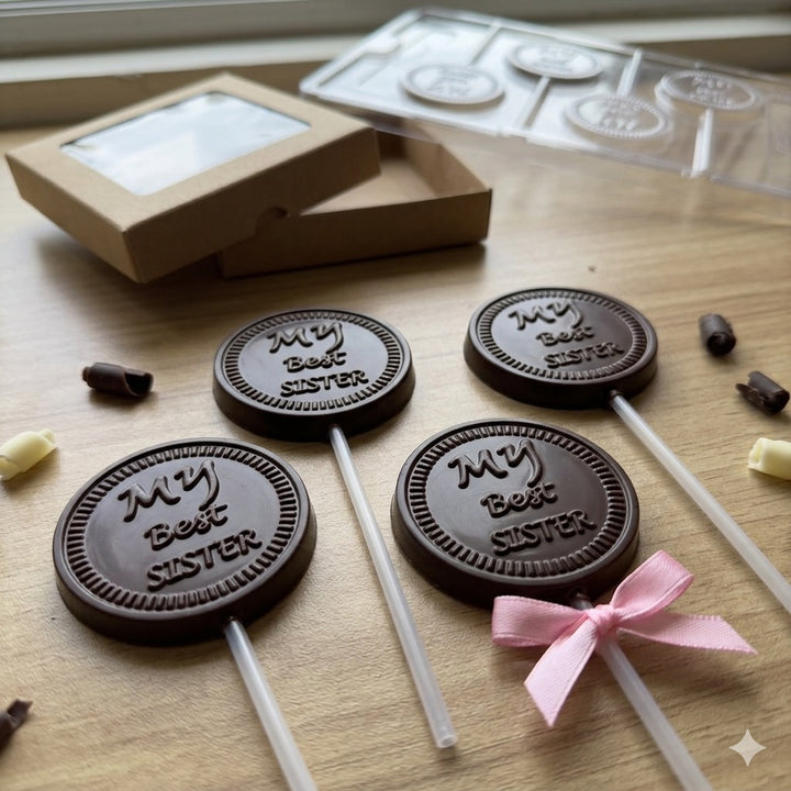 Rakhi Lollipop Cacao PVC Chocolate Mould Sis