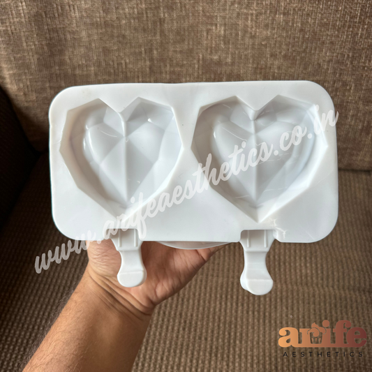 Designer Cakesicle Heart Silicon Mould