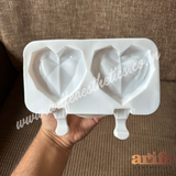 Designer Cakesicle Heart Silicon Mould