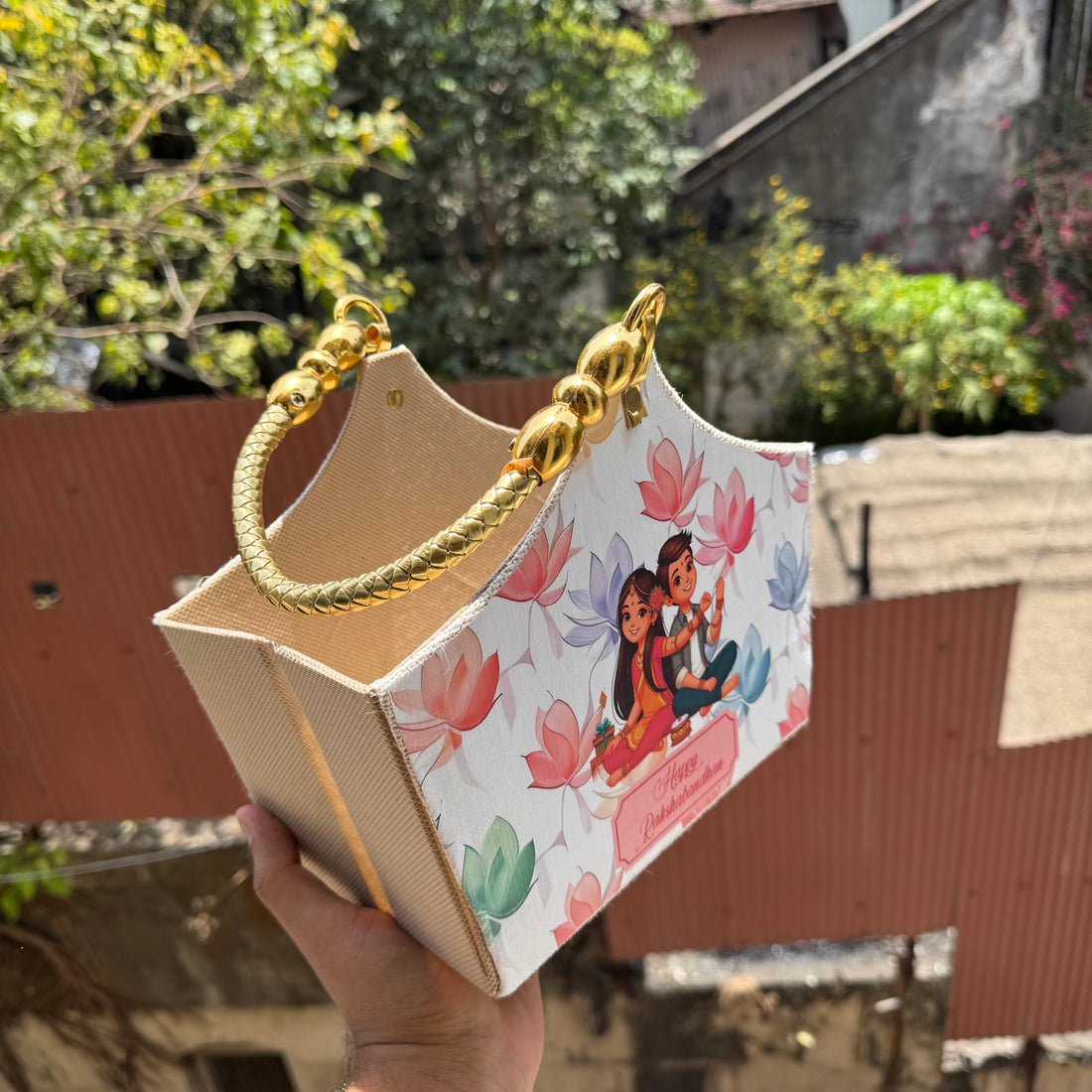 Collapsible Rakhi Basket For Hampers 1pc