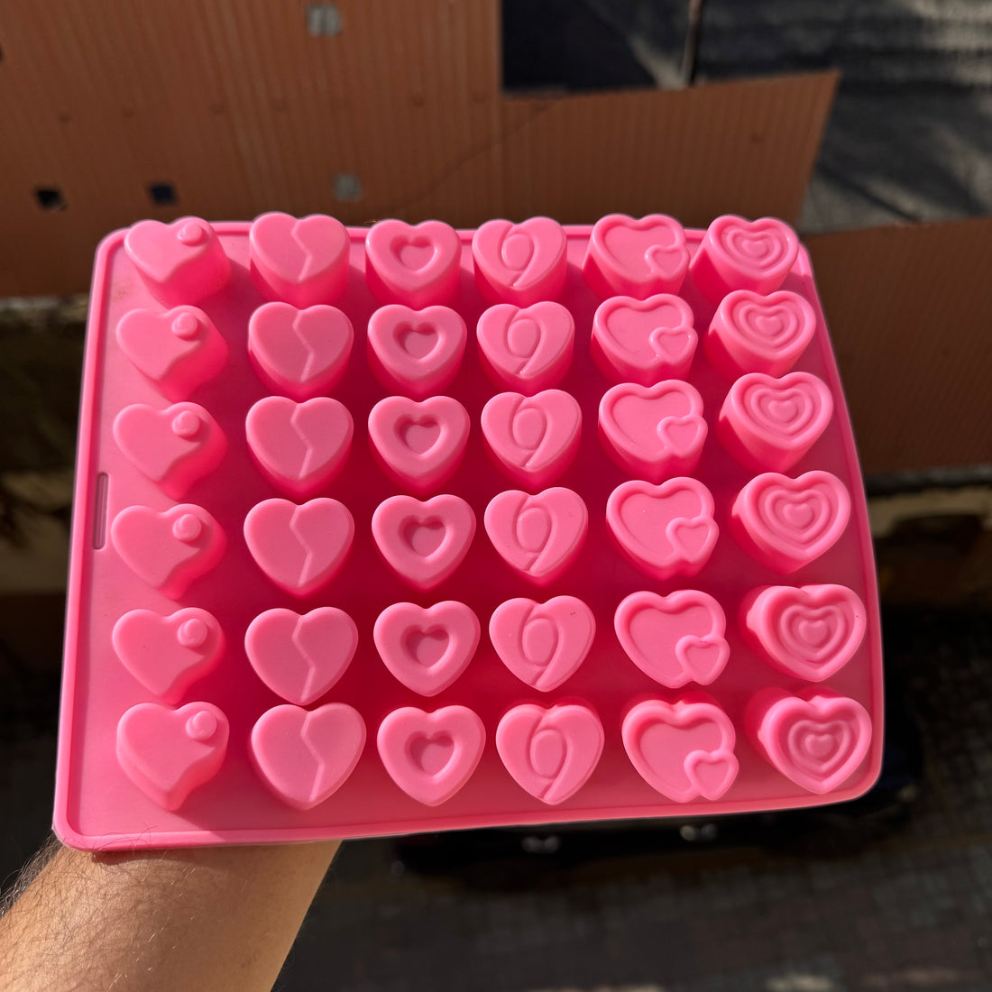Assorted Hearts Chocolate Silicon Mould