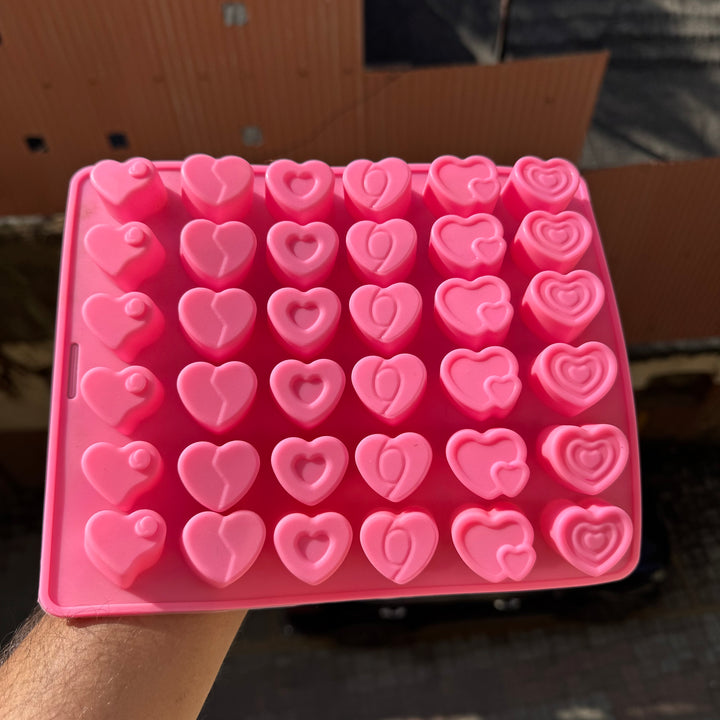 Assorted Hearts Chocolate Silicon Mould