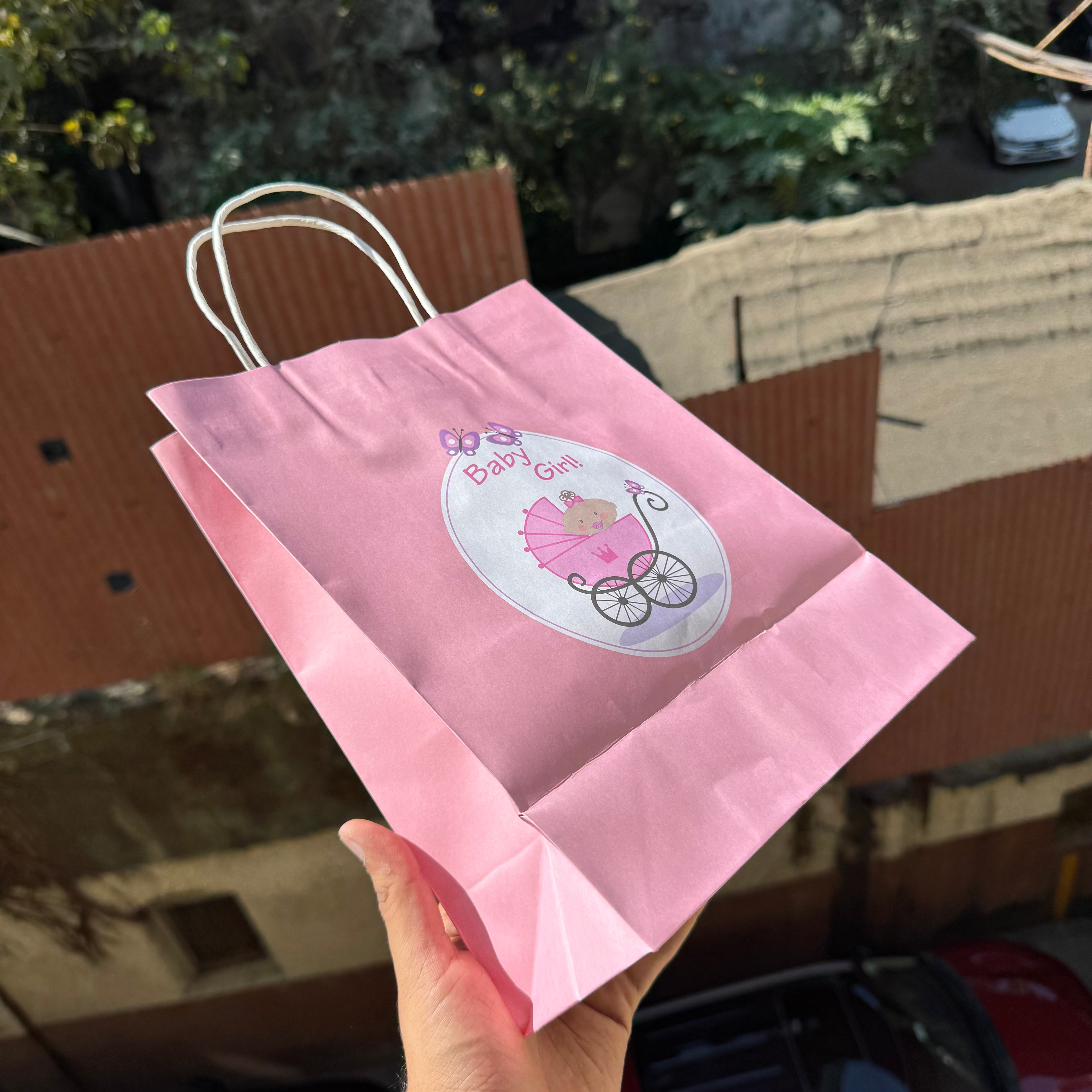 Baby Girl Paper Bag (12pc)