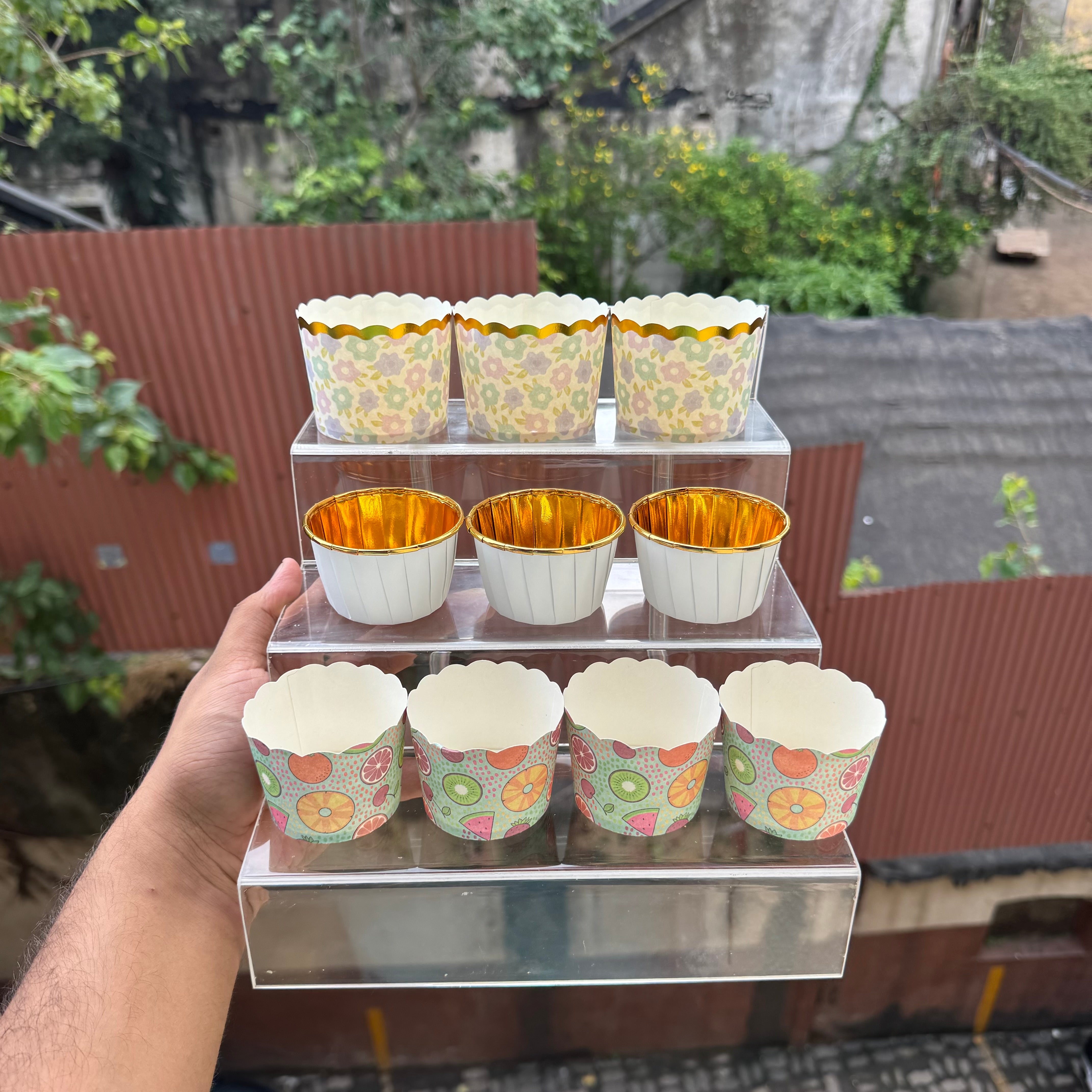 Stair Cupcake Acrylic Display Stand