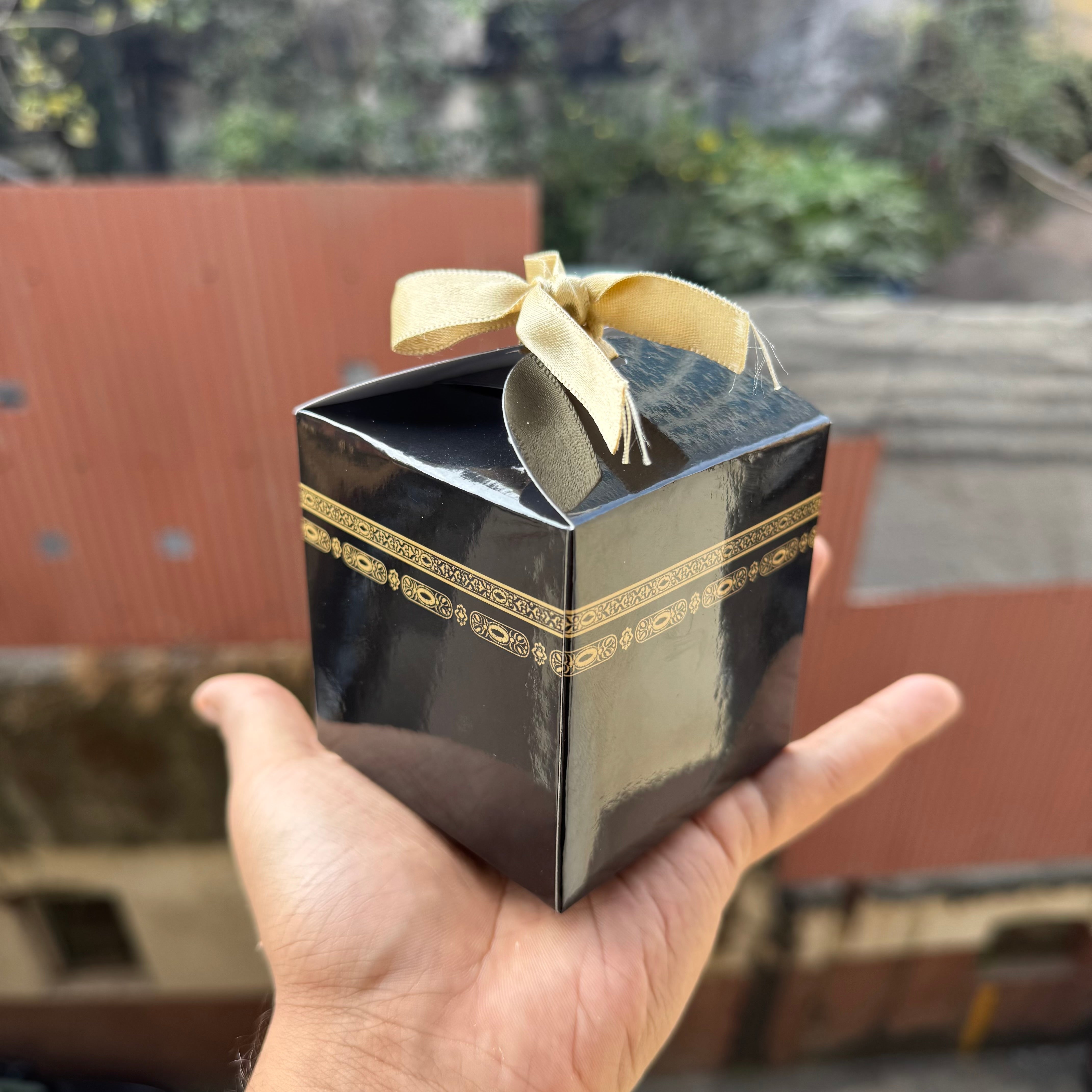 Ramadan / Eid 3” Box for Dates / Zamzam / Tasbih or Gifting (10pc) without ribbon