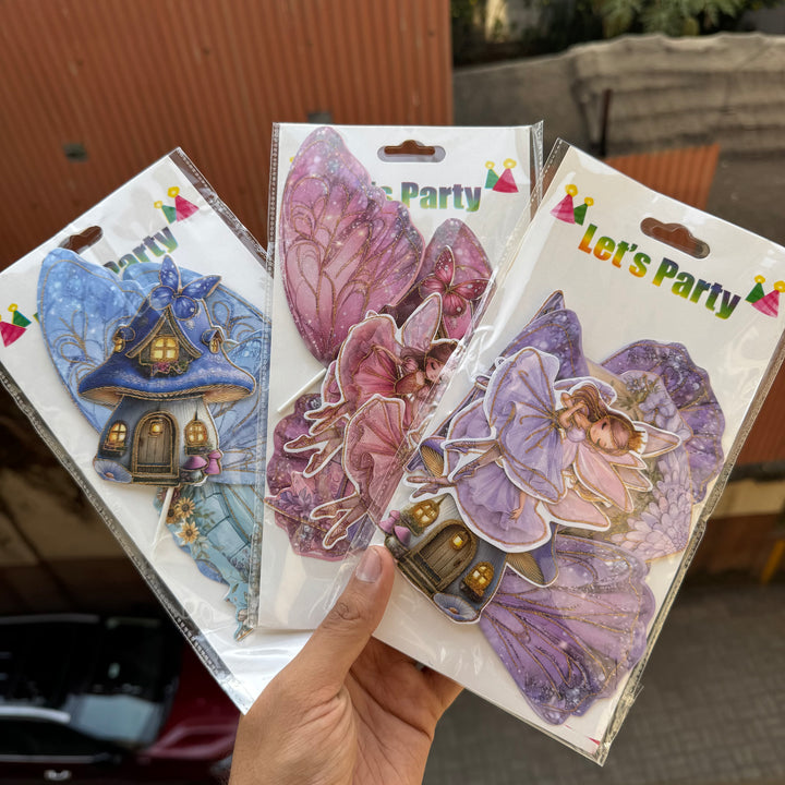 Fairy Tale Butterfly & Ballerina Cake Topper Set - 7 Piece DIY Decoration