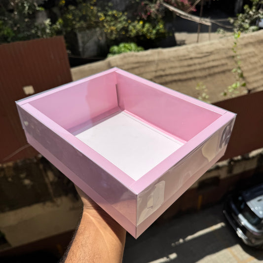 Pink Hamper Box With Lid