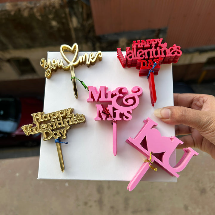 Valentine 3” Acrylic Tags (10pc)