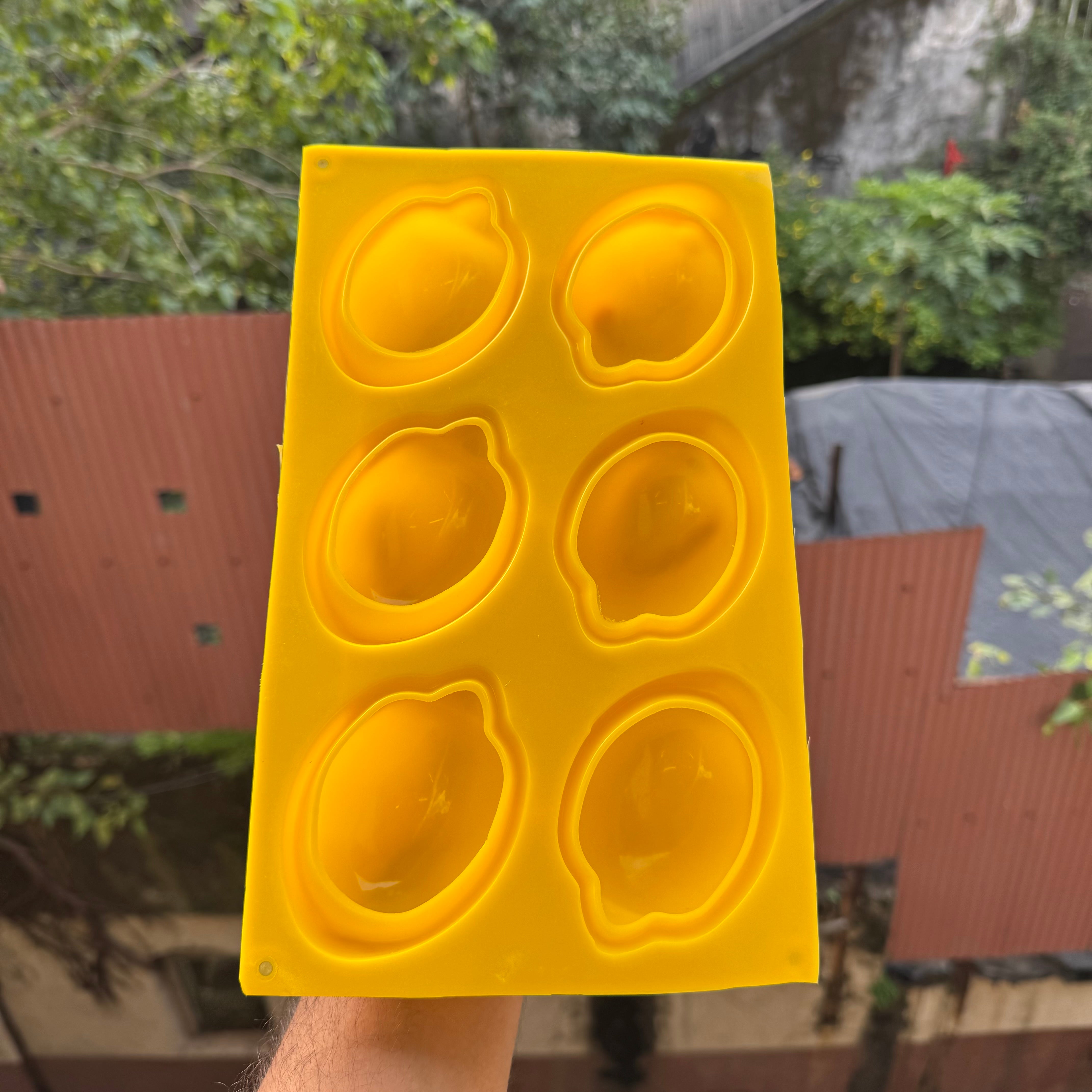 Hyper realistic Fruit Silicon Mould | Lemon | 1pc (6 Cavities)