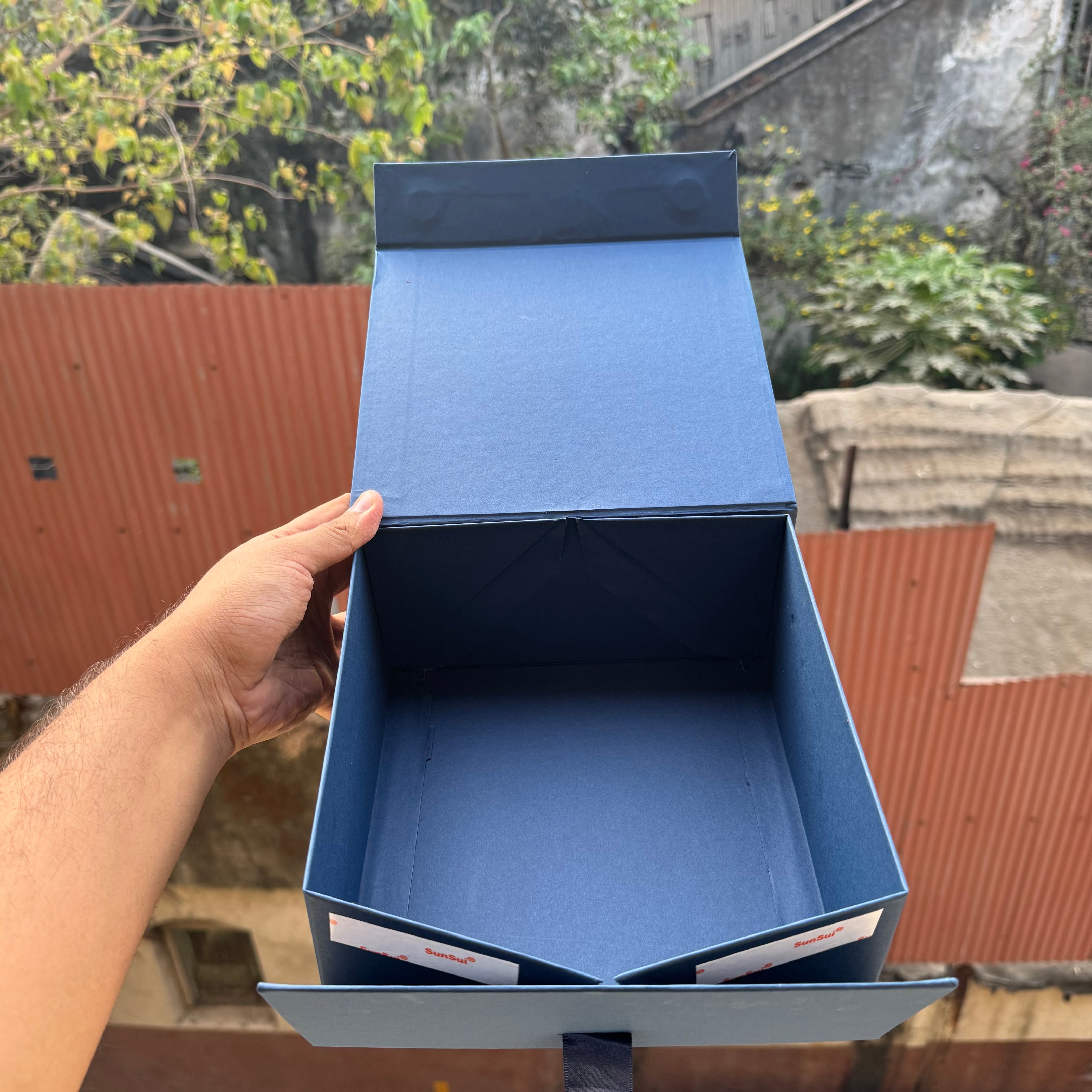 Collapsible Trunk Ribbon Box 8x8.75x4inch 1pc 🔹