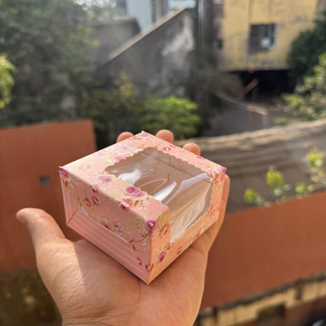Floral Single Brownie Box (10pc) • Pink Bloom