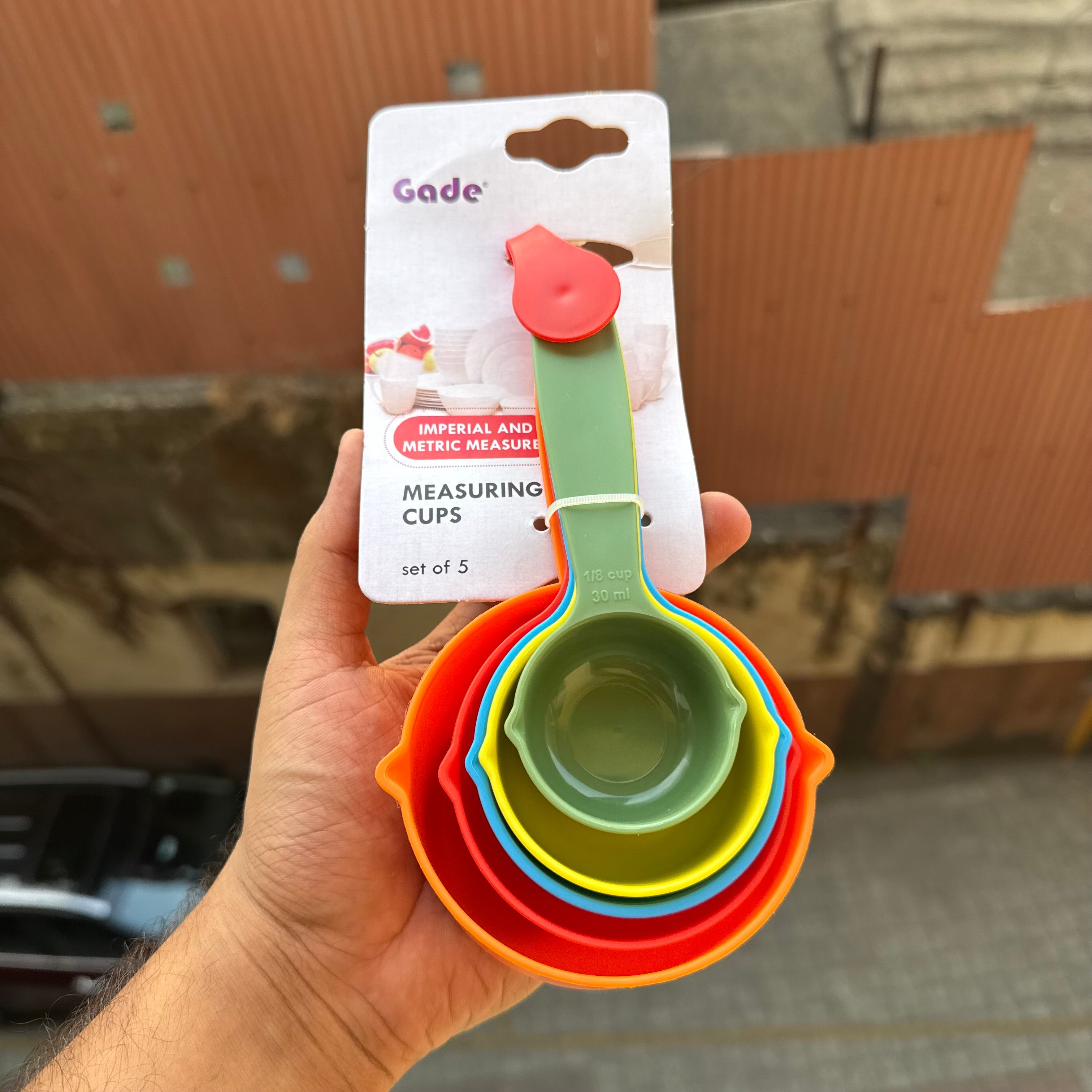 Colourful Measuring Cup Set Of 5pcs