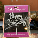 Happy Birthday 4” Topper Colourful