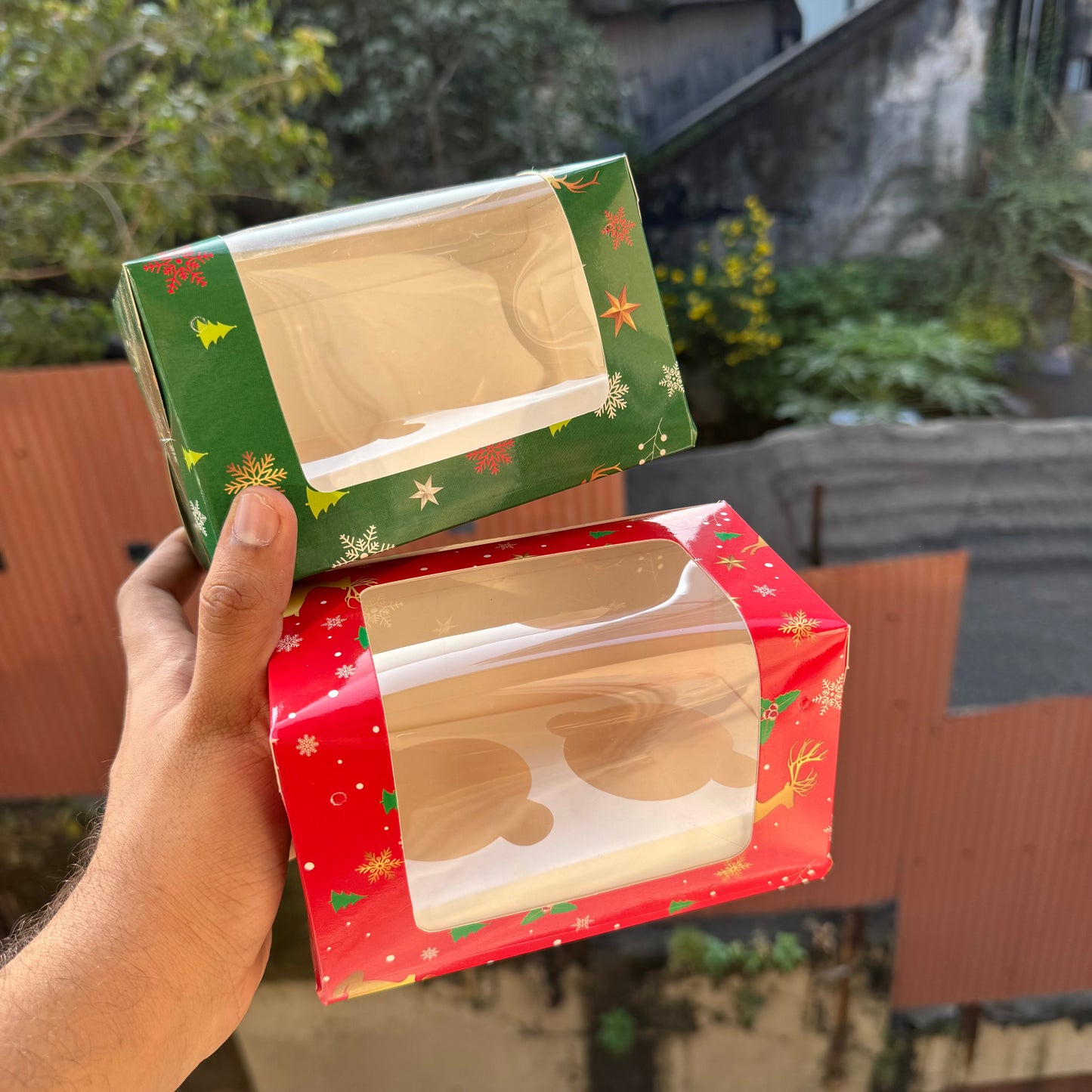 2 Cupcake L Shape Christmas (10 pc)