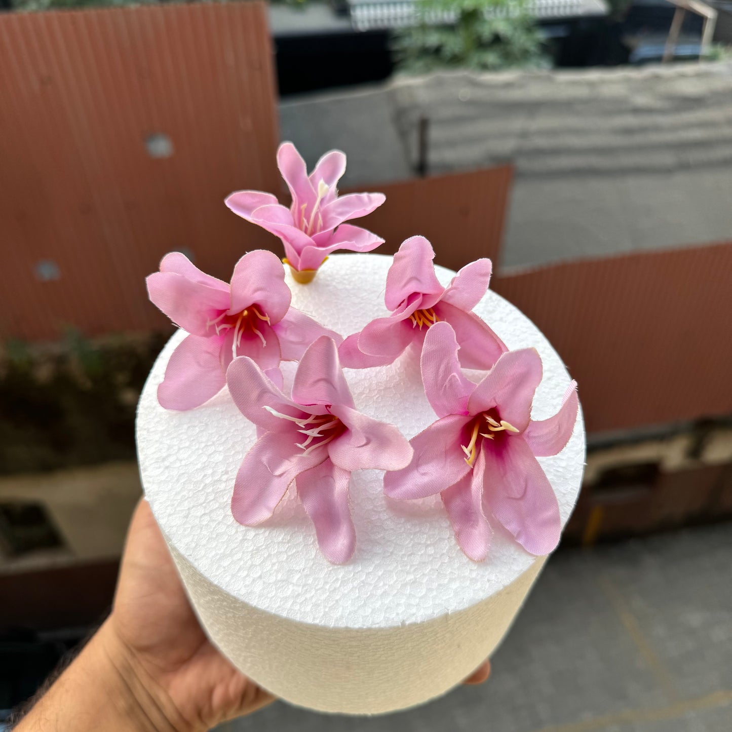 Lily Light Pink Artificial Flower 10pcs