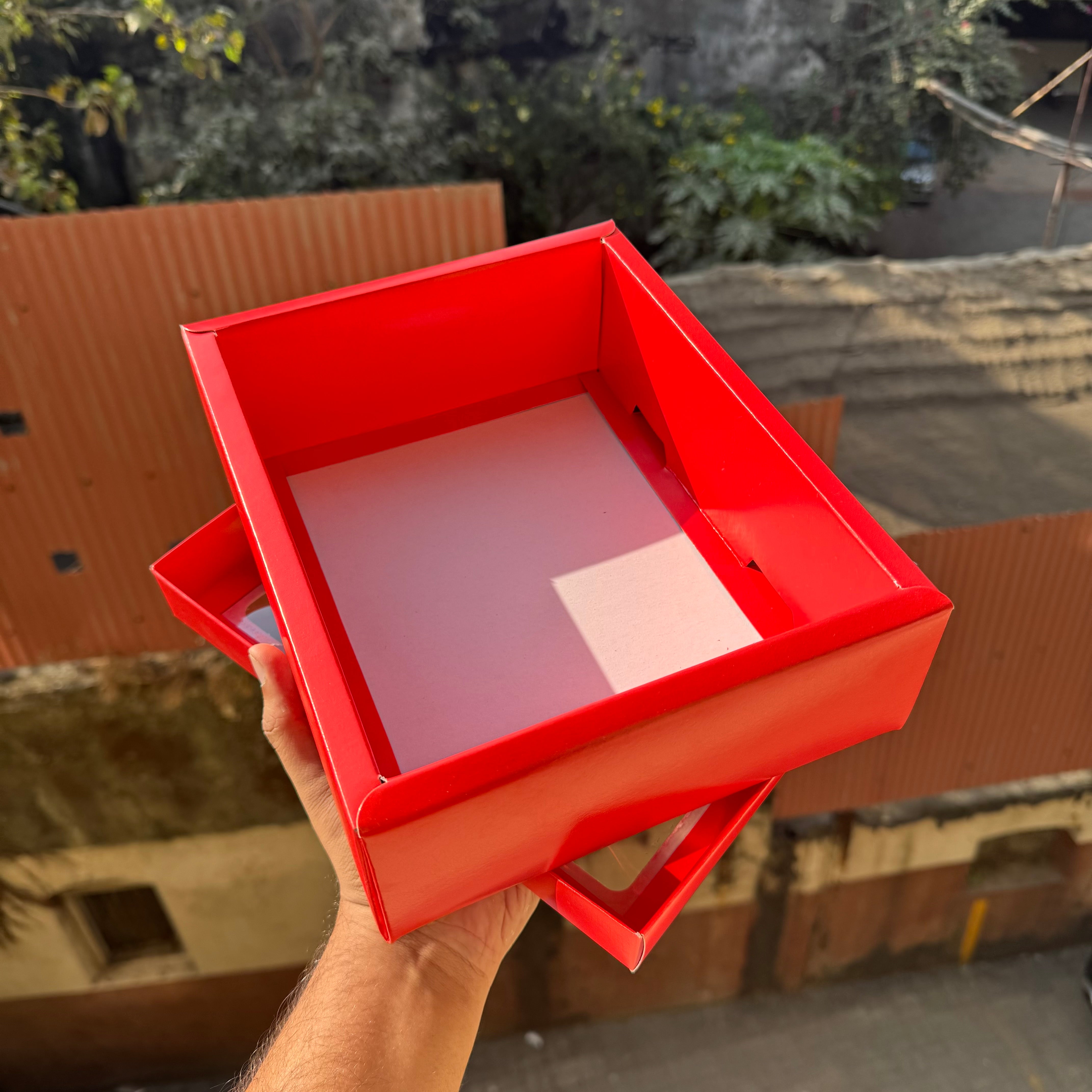 Top Bottom Red Hamper Box - Valentine Edit