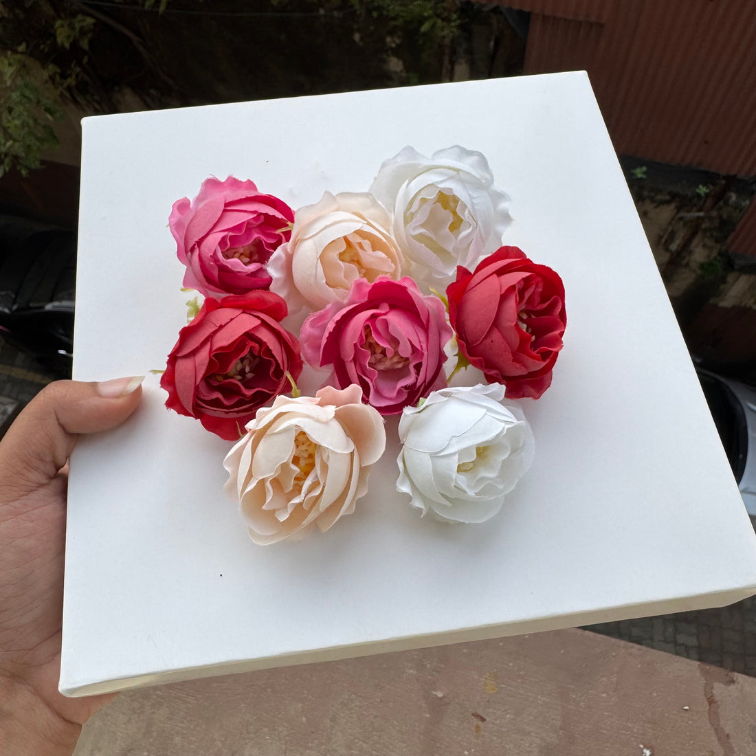 Artificial Flower Pop (10pc) Assorted Colour Pack