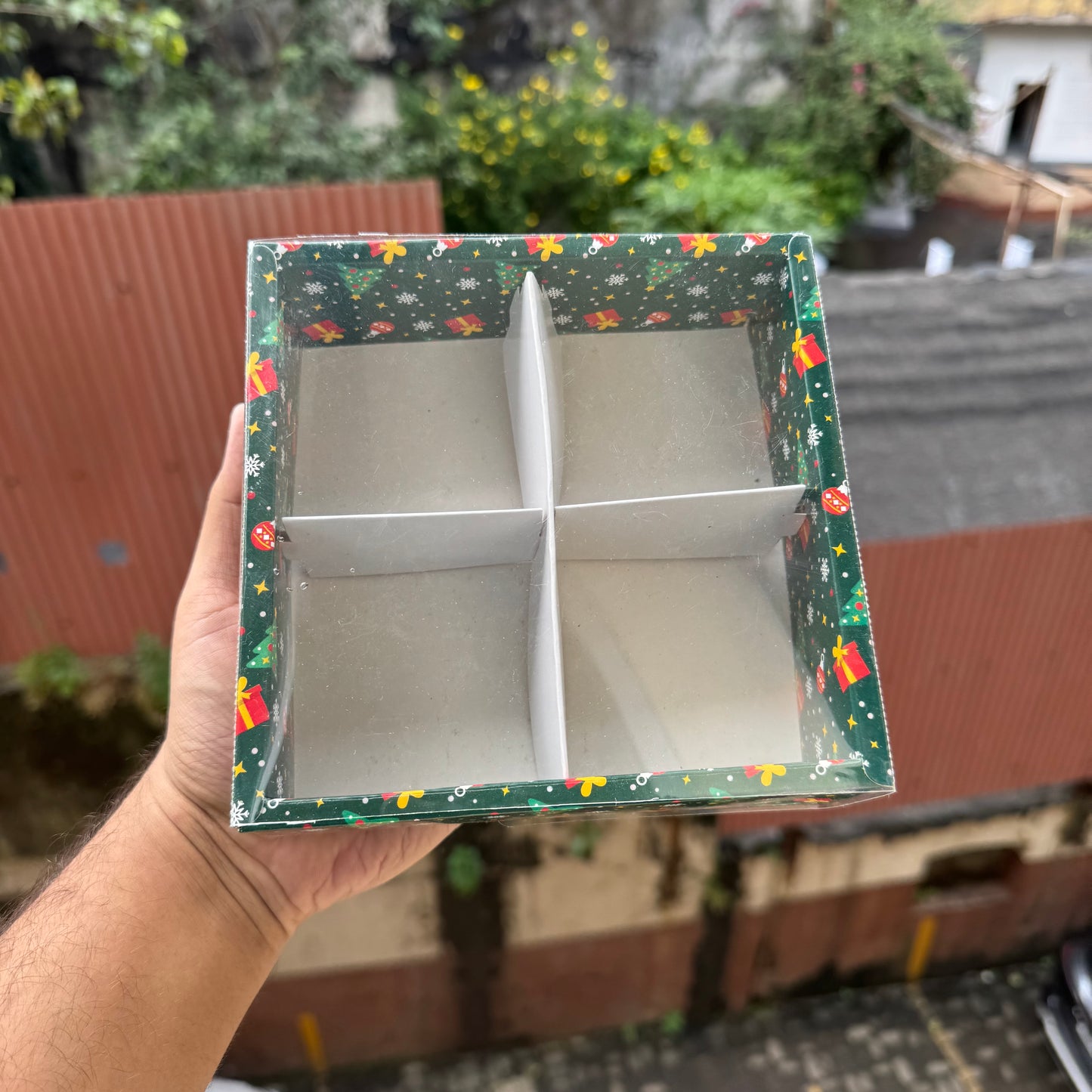 Christmas 4 Partition Box (10pc)