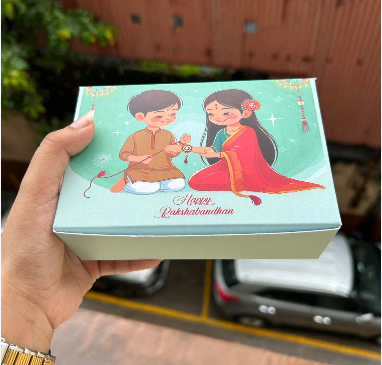 Rakhi Chocolate Box For 6 Cavity 10pc (no cavity included)