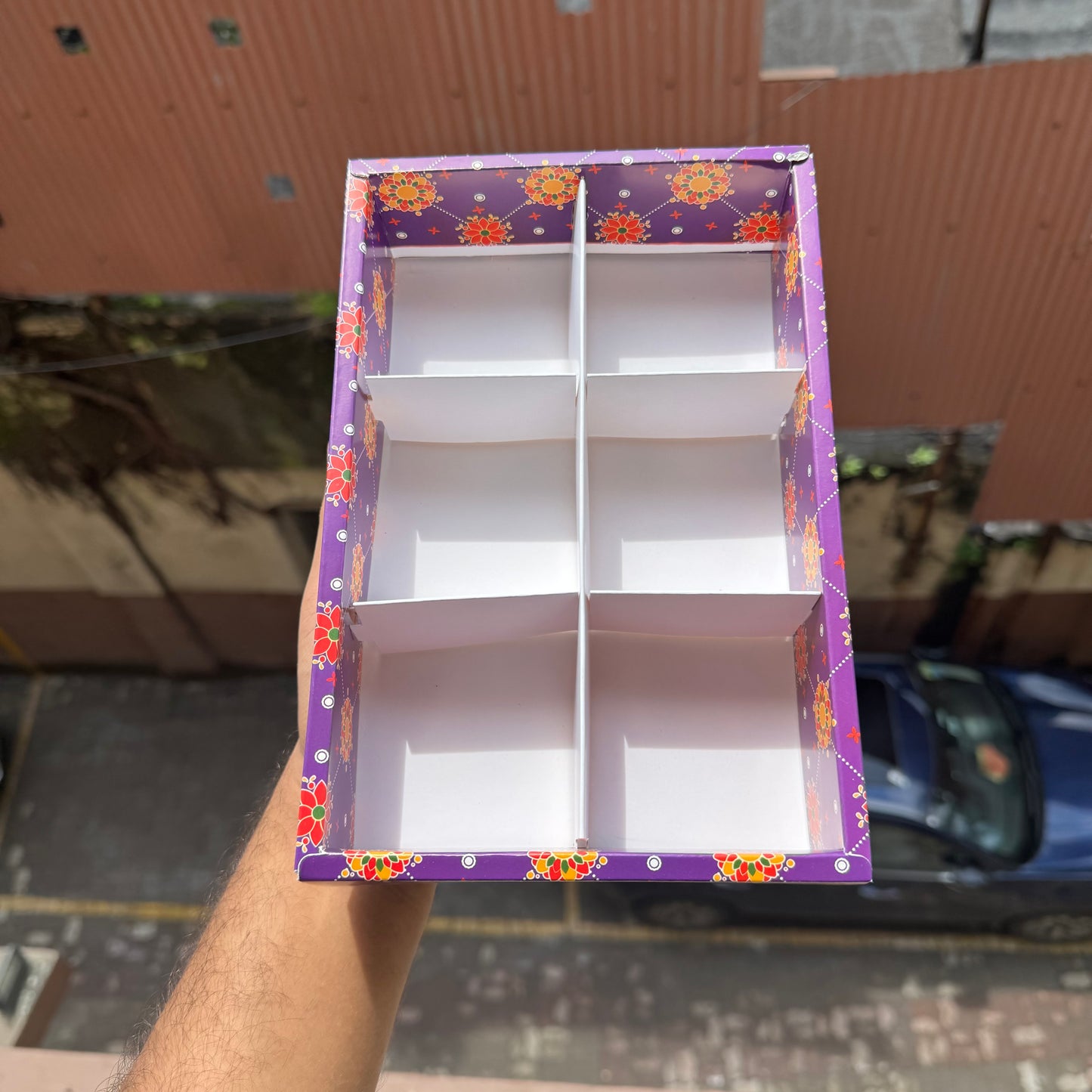 6 Brownie Partition Shubhrang Box (10pc)