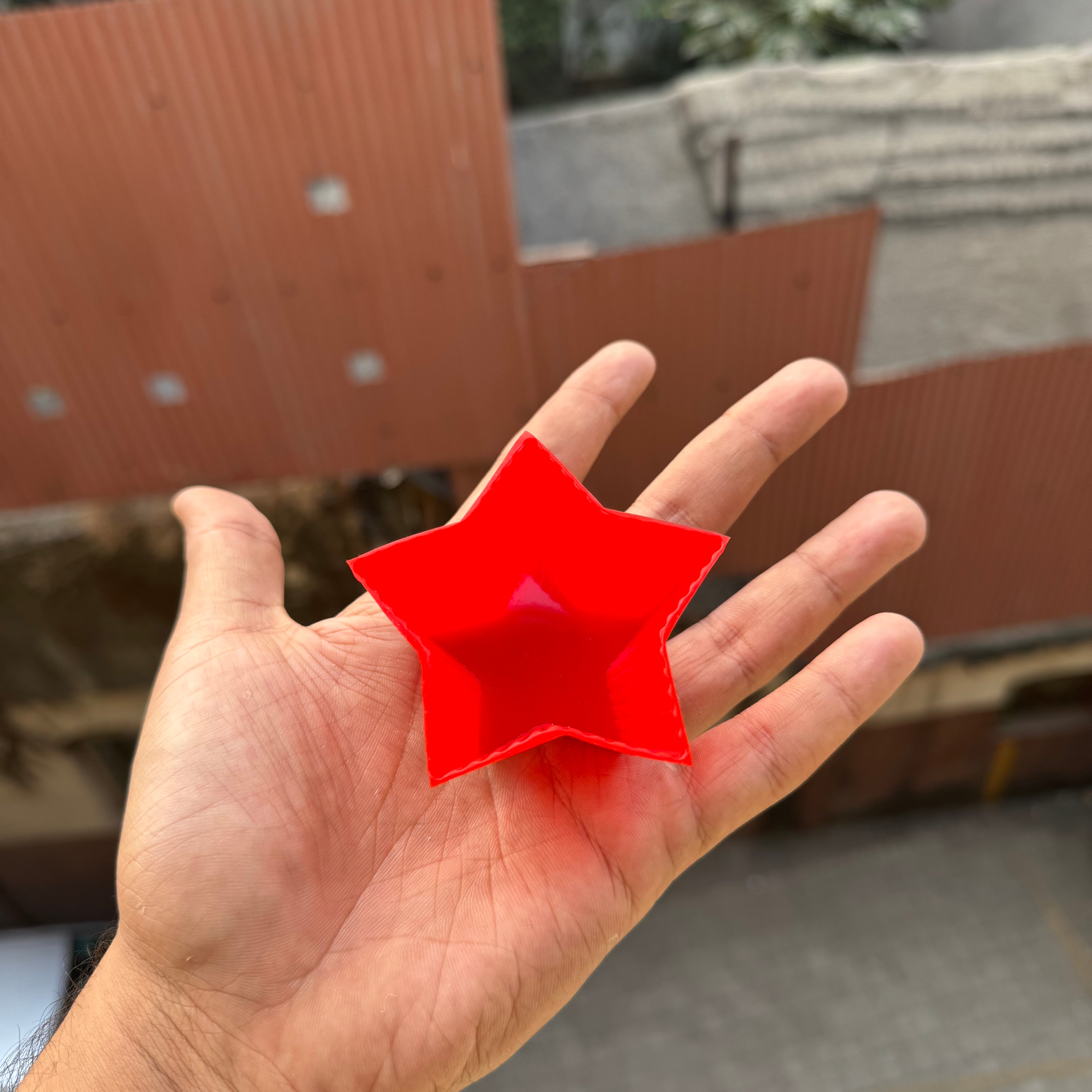 Single Star Muffin Silicon Mould (5pc)