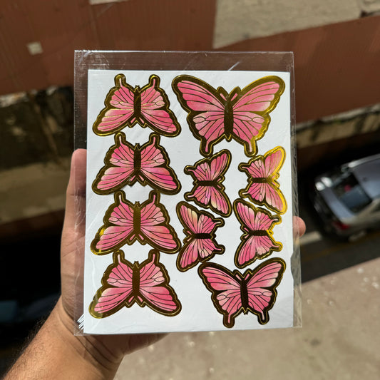 Pink Butterfly With String