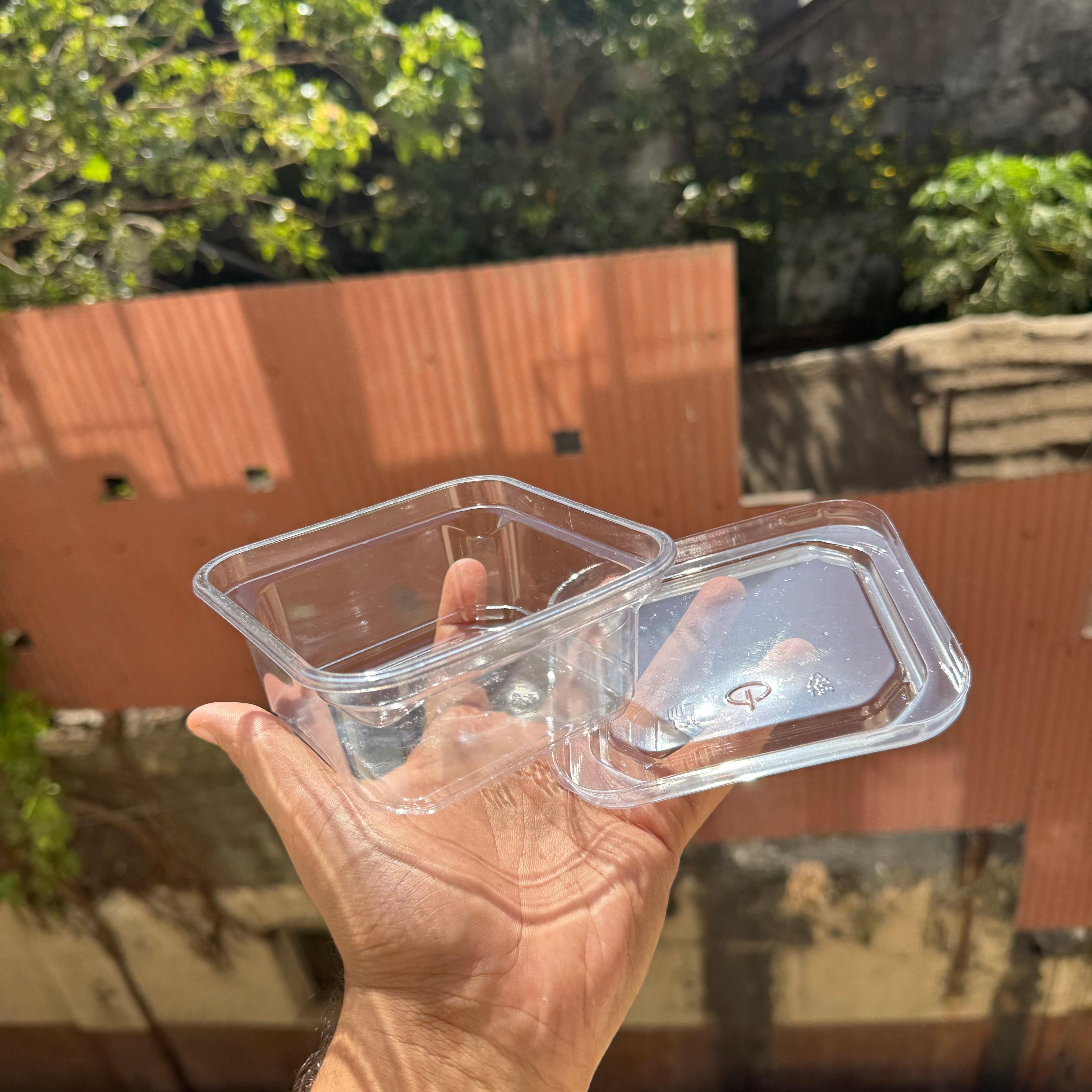 Square Dessert Container PVC (10pc) • CFO