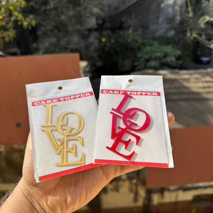 Valentine LOVE Acrylic Charm (10pc)