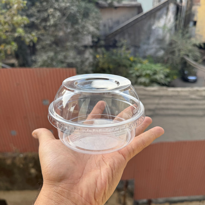 Trending Cute Round PET Plastic Dessert Container (10pc)