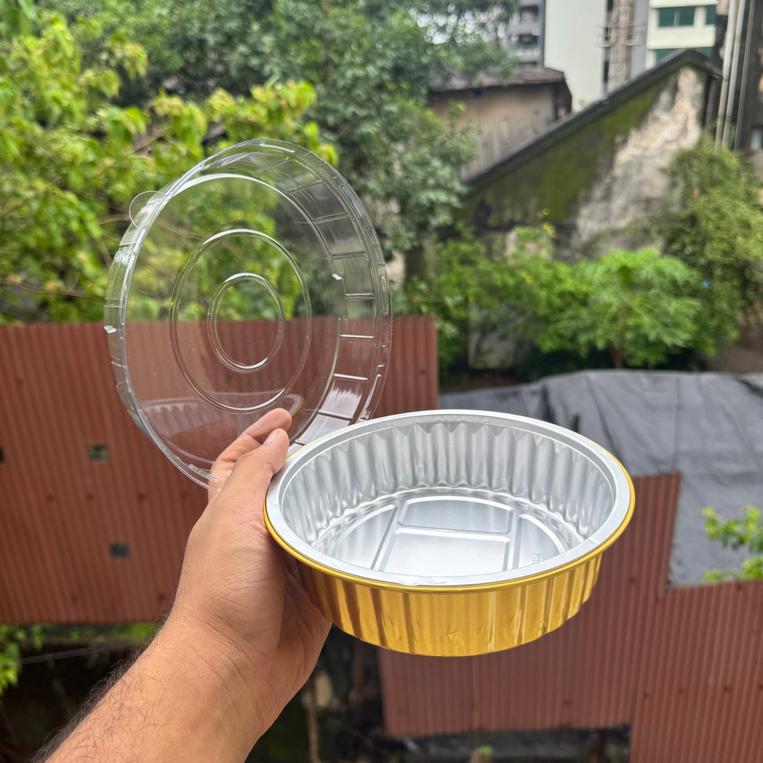 Round Foil Bakeable Container Large (10pc)