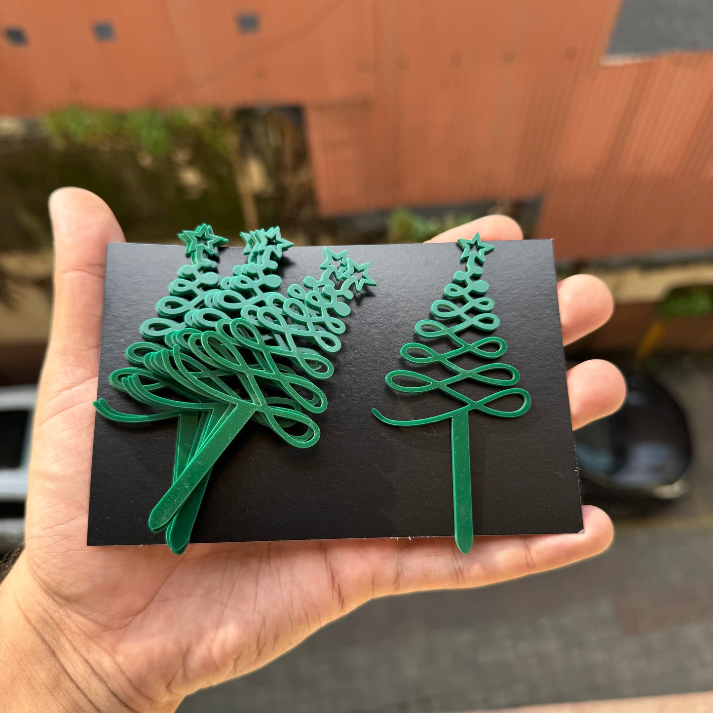 Christmas Tree Acrylic Topper / Tag (10 pc)