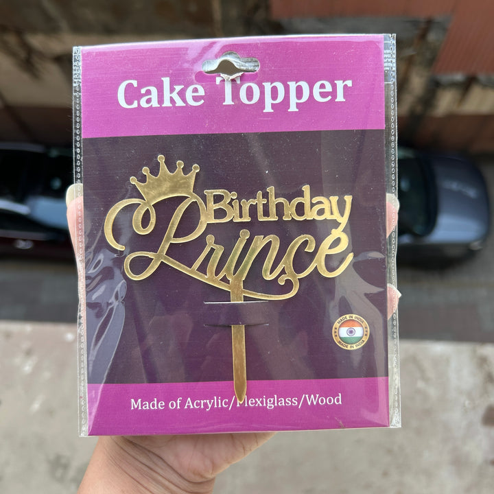 Birthday Prince 4” Acrylic Topper