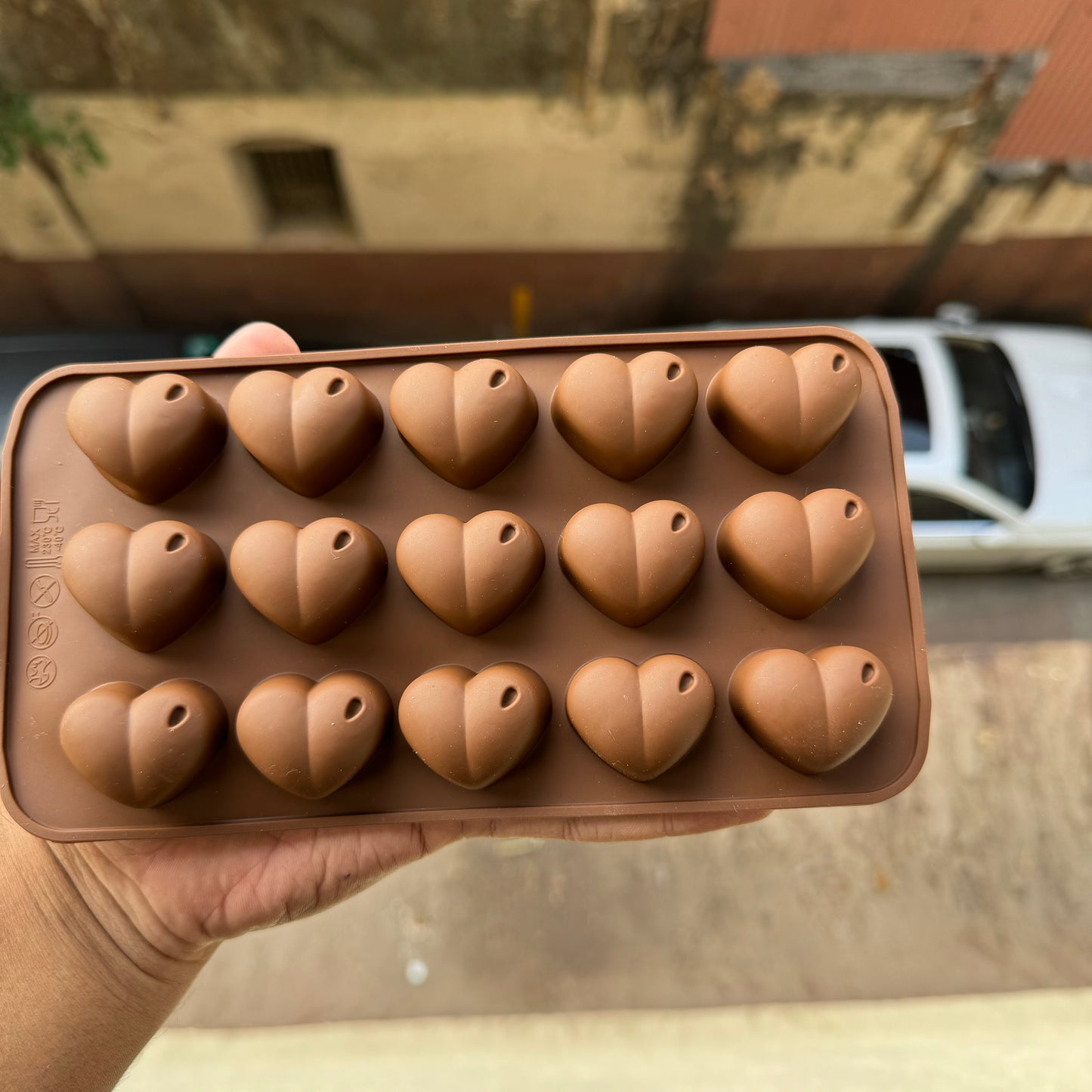 Heart Chocolate Silicon Mould