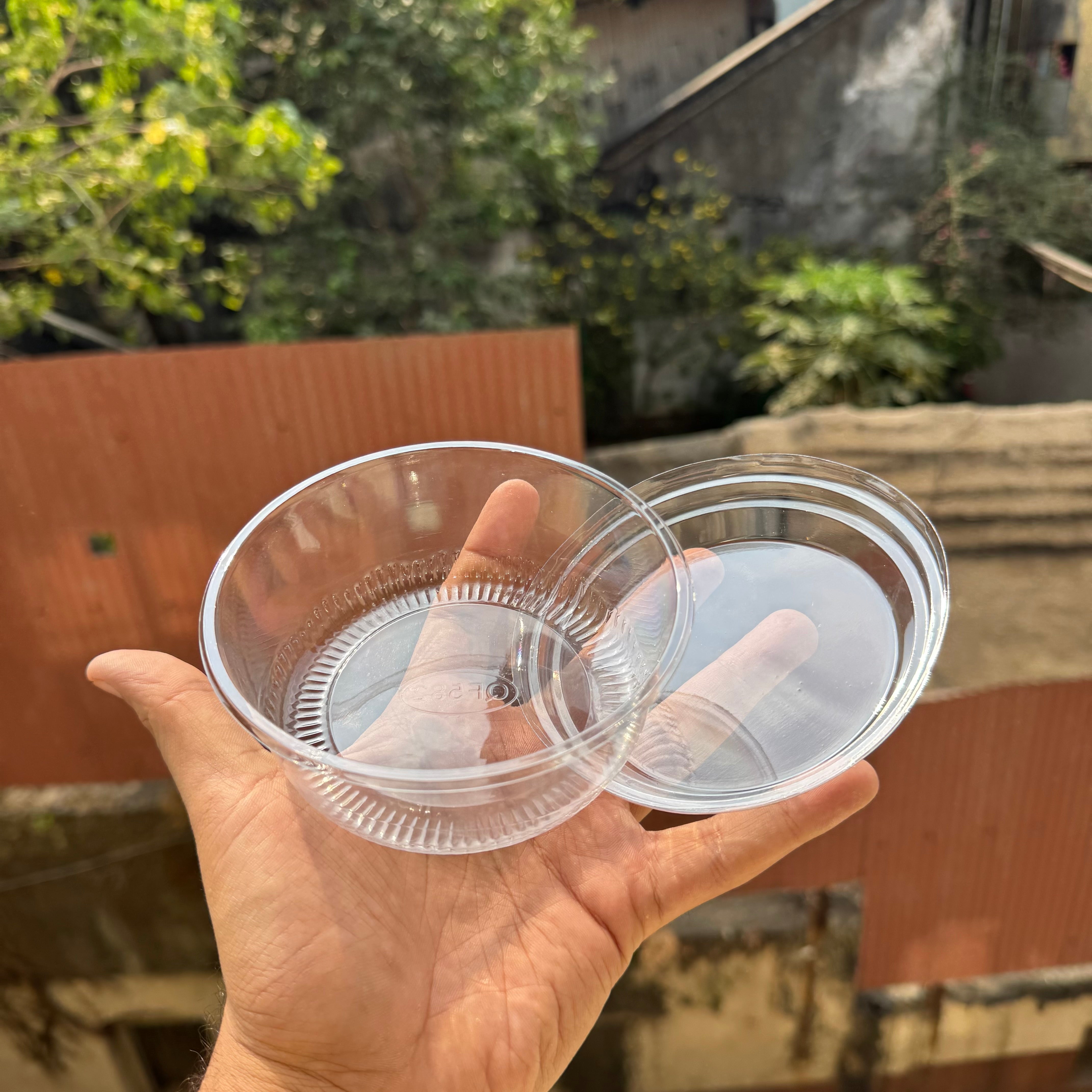 Round Dessert PVC Container (10pc) - QF582