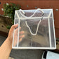 Clear Hamper Bag White DIY 10”