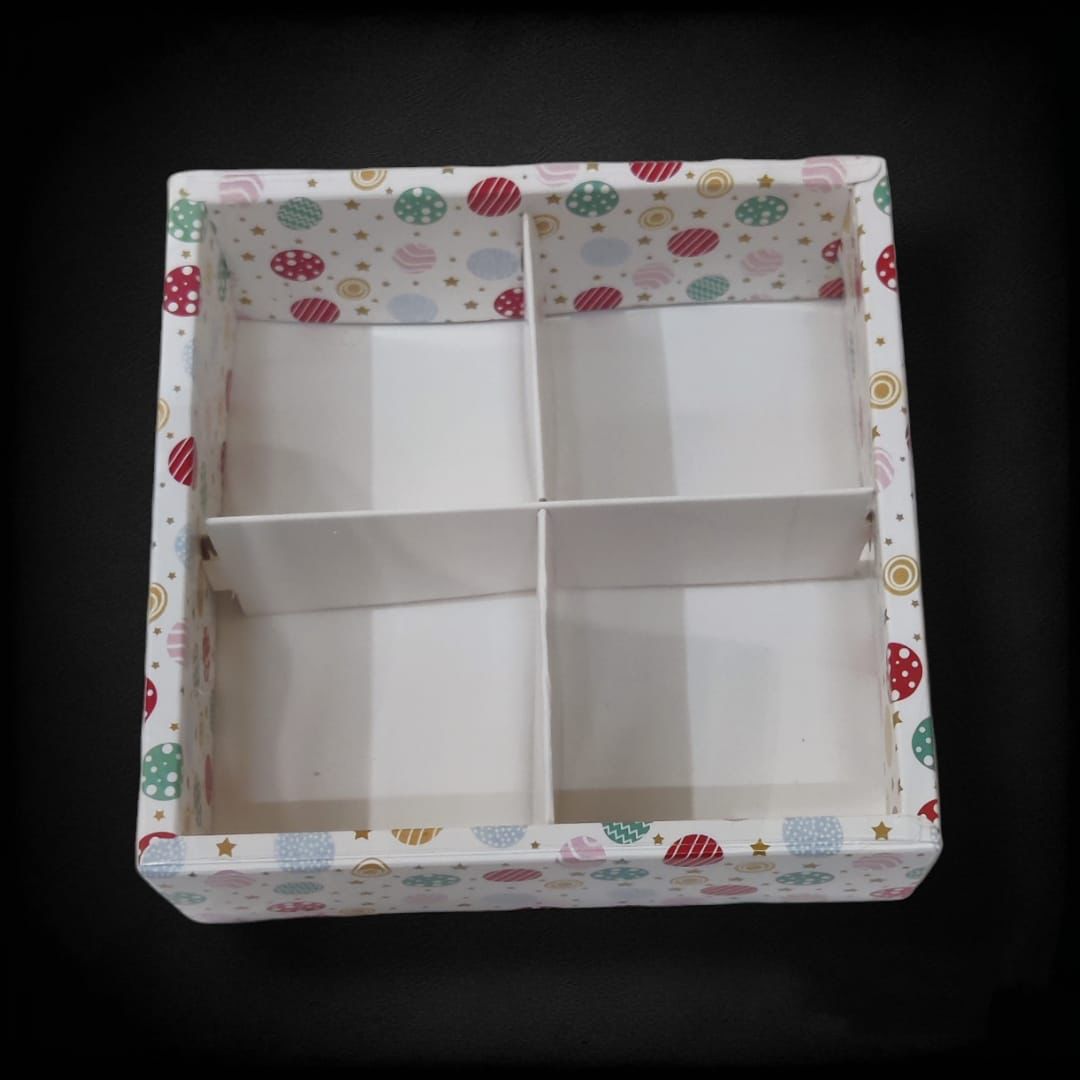 White Partition Brownie Box