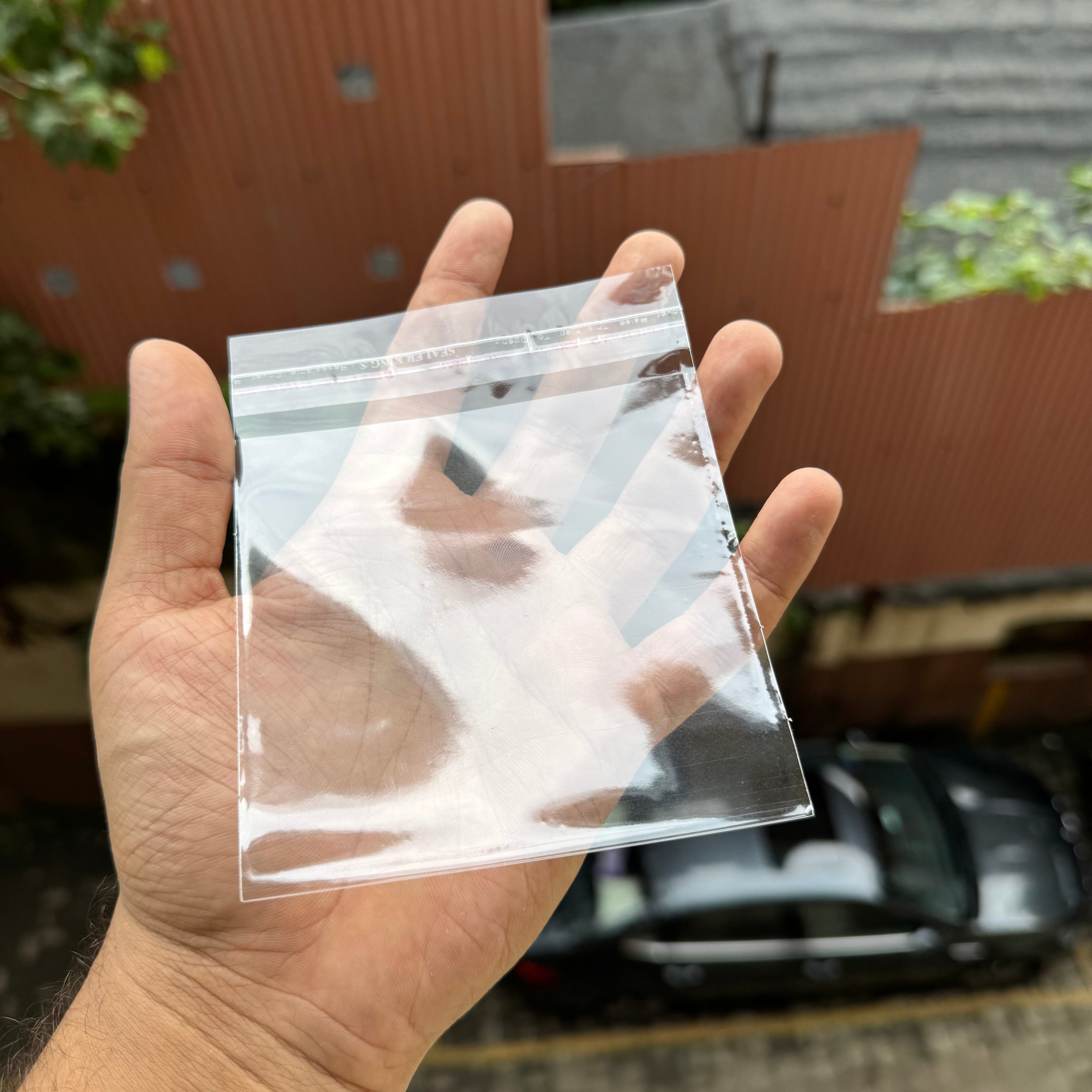 Transparent Cookie / Chocolate Bar Bags With Peel & Seal (100pcs) 4x4inch