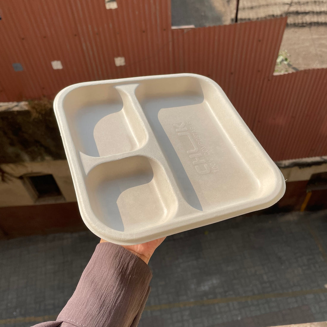 Disposable Bagasse Plates (25pcs)