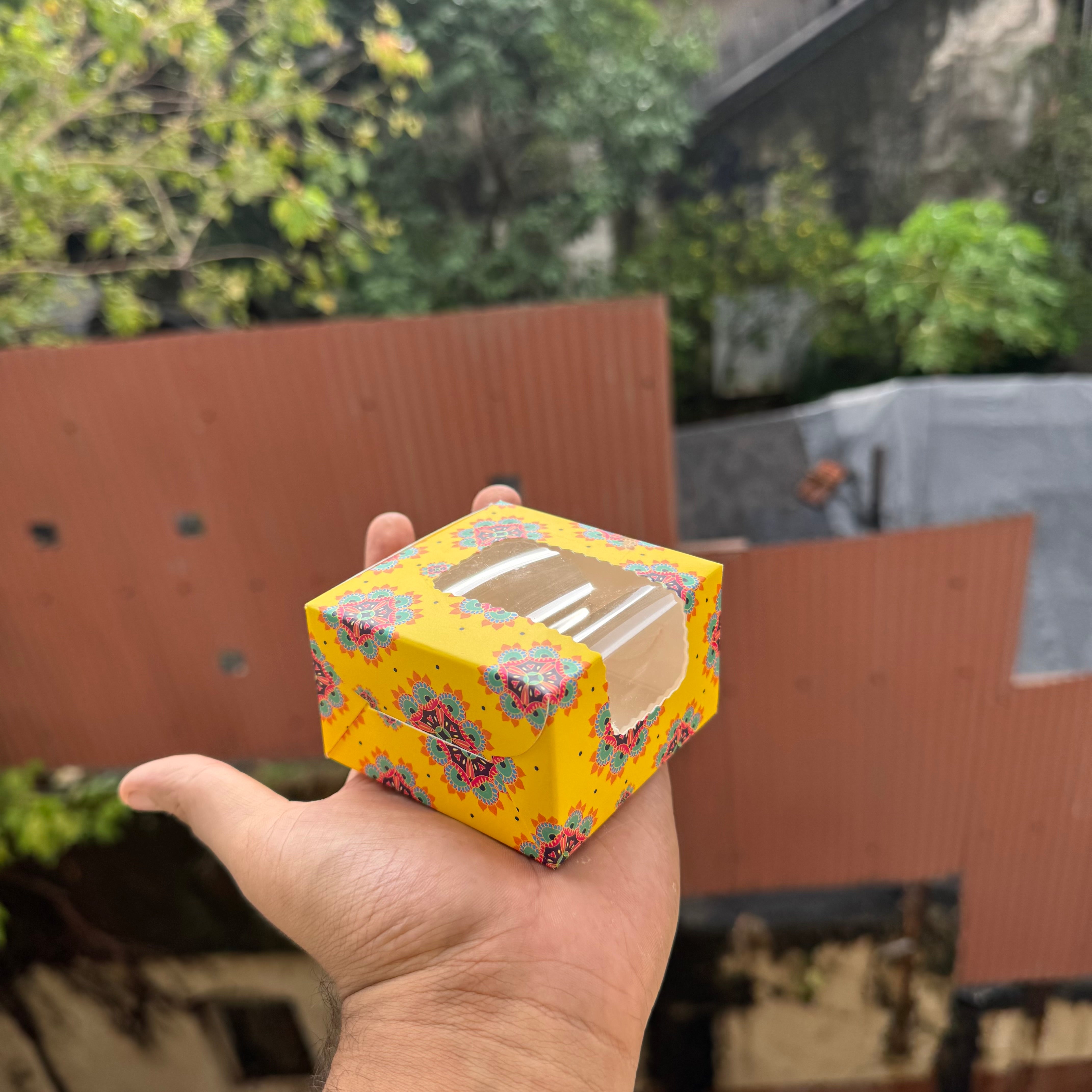 1 Brownie Box Bandhan Collection (10pc) • Yellow Mandala - Arife.Aesthetics