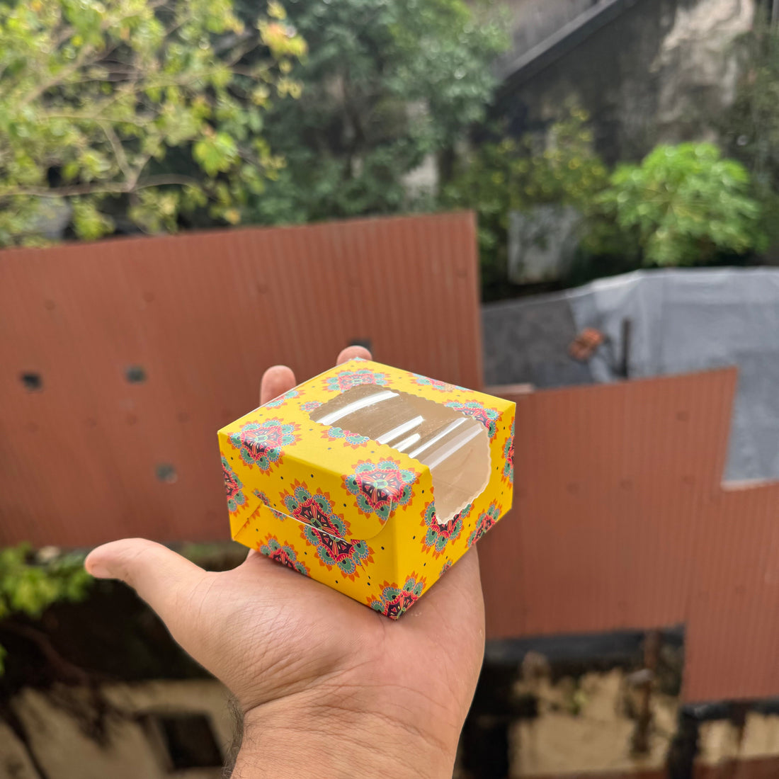 1 Brownie Box Bandhan Collection (10pc) • Yellow Mandala - Arife.Aesthetics